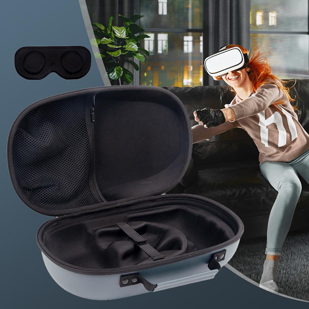 Tragetasche, Objektivschutzhülle, wasserdichte Reisetasche mit Netzfach für Meta Quest 3 VR-Headset-Controller