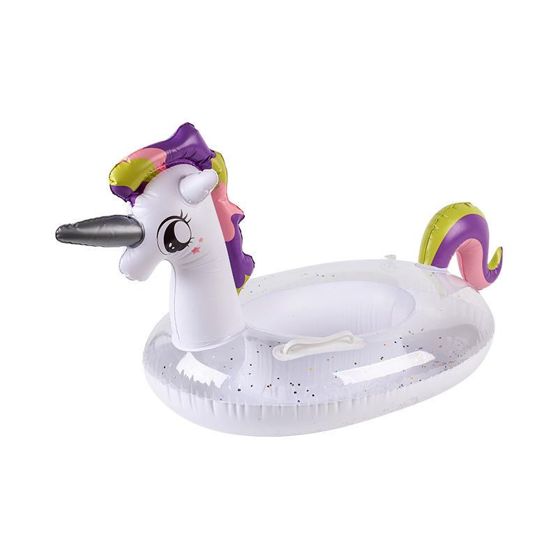 Pogrubione PVC Nadmuchiwane Zwierzęce Kółko do Pływania - Uroczy Wzór Tygrysa i Żółwia dla Dzieci