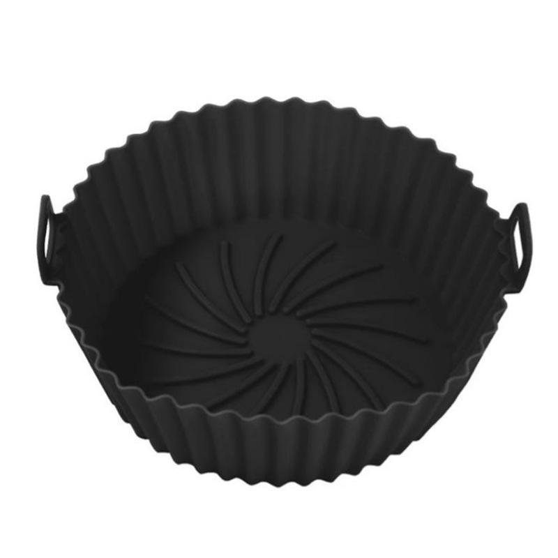 Air Fryer Silicone Basket Reusable Silicone Mold For Air Fryer Pot Oven Baking Tray Fried Chicken Mat Air Fryer Accessories