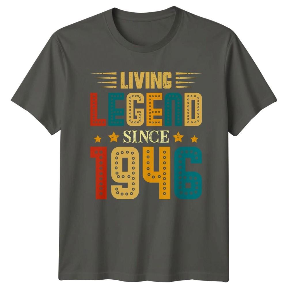 Funny Living Legend Since 1946 TShirt 80th Birthday Gift For Him And Her S