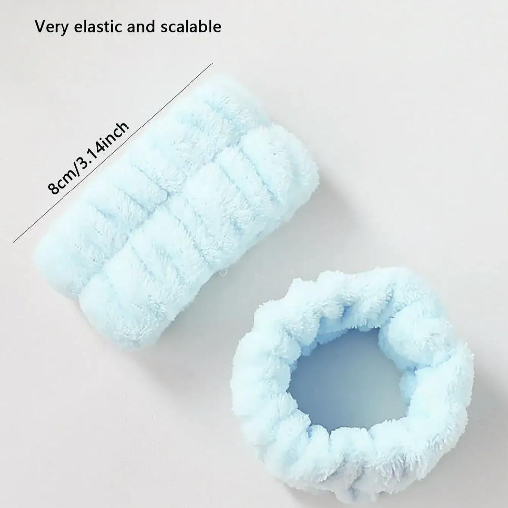 1Pair Wash Face and Wrist Absorb Water Sleeve Cover Sports Wipe Sweat Wrist Strap Moisture-proof Oversleeves Cleaning Supplies