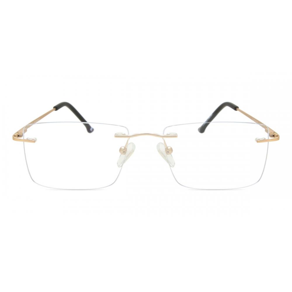 Rimless Square Gold Smartbuy Collection Watson Asian Fit 984d Fashion Unisex Eyeglasses