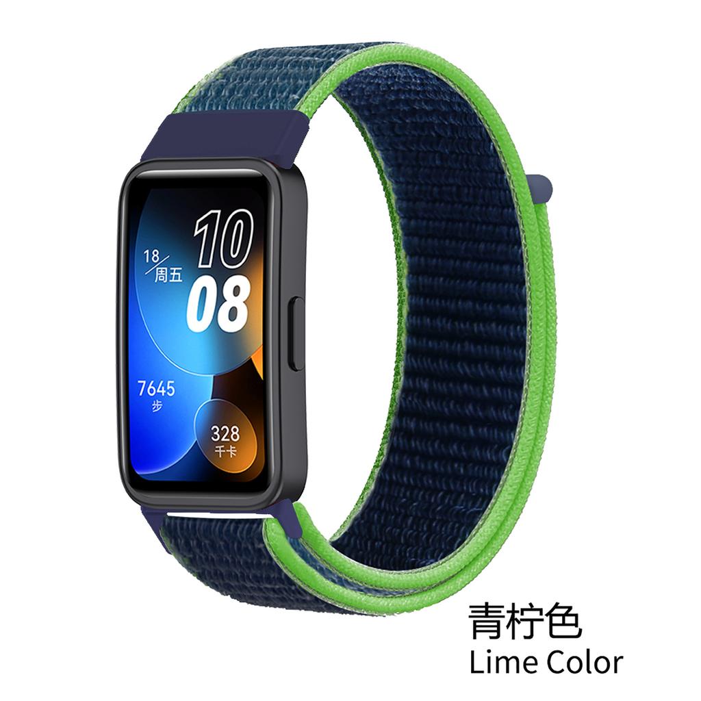 Nylon solo loop strap for Huawei Band 10 9 8 7 bracelet wristband replacement belt accessories Huawei band 10 breathable Correa