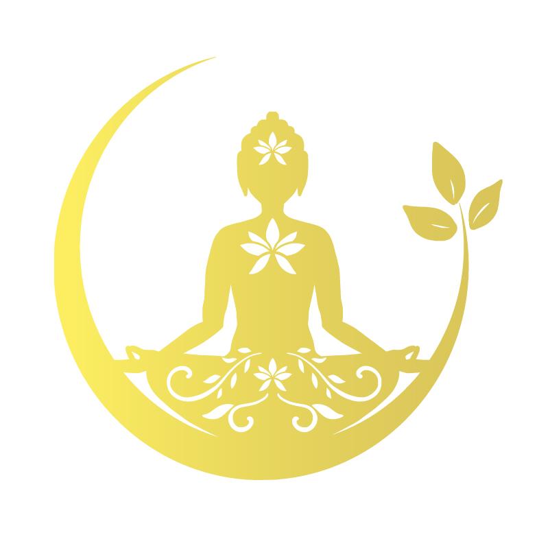 Buddha Chakra Peace Love Good Vibes Vinyl Sticker Car Window Decor, Zentangle Mandala Laptop Decals for Apple Macbook Pro / Air