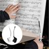 1Pair Clip On Piano Page Holder Portable Music Stand Clip Piano Score Holder for Sheet Music