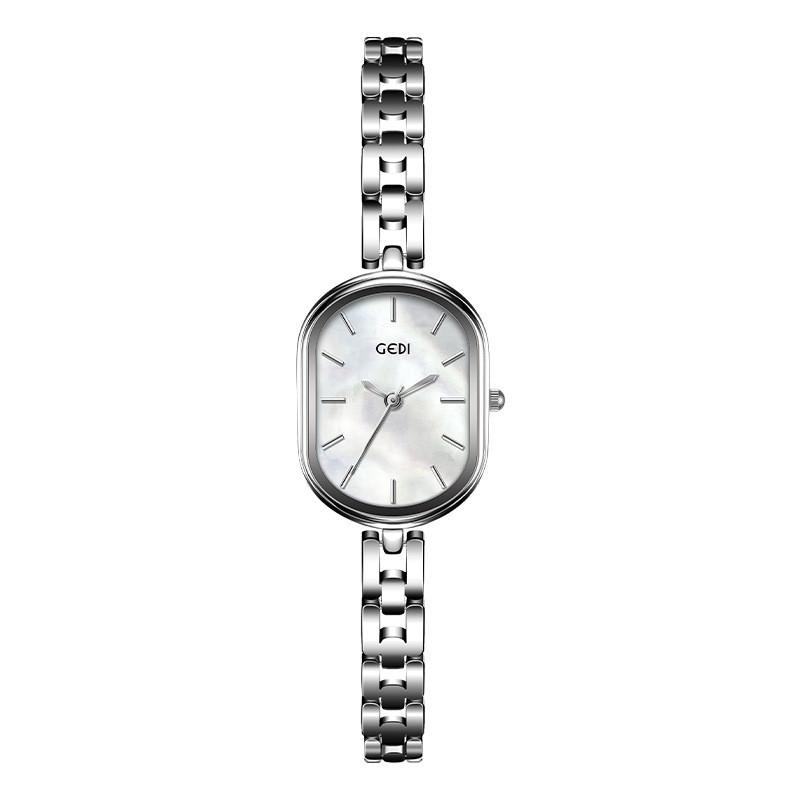 

Gedi Womens Quartz Watch With Alloy Chain And Water Resistance For Fashionable Ladies белый