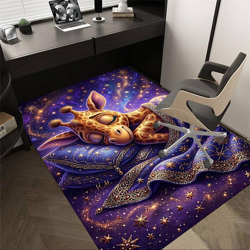 

1PC Giraffe Starry Non-Slip Floor Carpet Compatible for Office&Living Room&Bedroom&Dining room - Soft & Pattern-G0399 60cm by 90cm