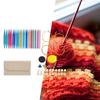 Circular Knitting Needle Kit Circular Crochet Hooks Sweaters Woven Tools Knitting Set for Knitter Sleeves Socks Beginner Scarf