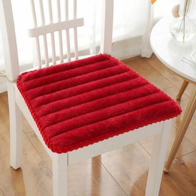 Yousheng Seat Cushion Trapezoidal Shape Adjustable Straps Plush Material Chair Pad Dining Office Car Seat Cover Home Accessory