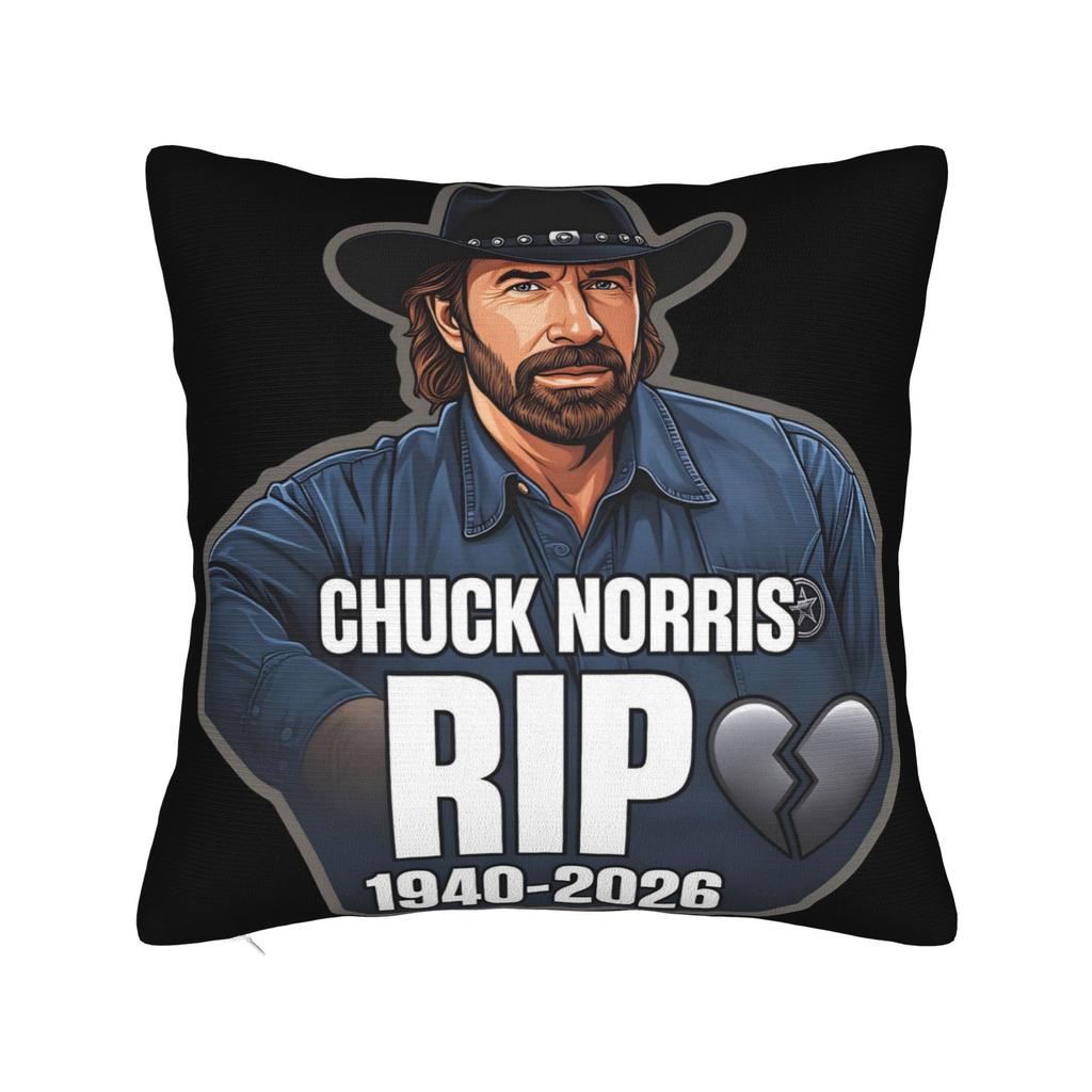 Chuck Norris Texas Ranger Poster Pillow Cover Novelty Pillow Case For Living Room Bed Chair Print Cushion Cover Gift