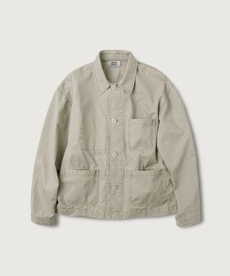 Mood Inside Woman Vtg Cotton Chore Jacket_Light Beige