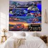 Peterbilt Heavy Trucks Custom Your Name Wall Decor Tapestry Art For Pet Memorial Birthdaywedding Party Backdrop Family Gift