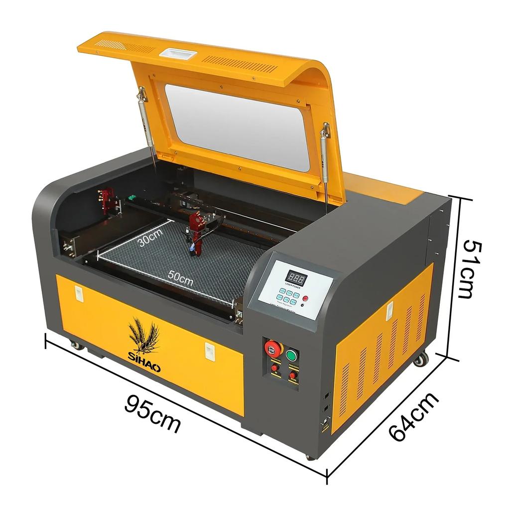 50W 60W 80W 100W CO2 Laser Engraving and Cutting Machine Dual Channel Engraving Tool Multifunctional Laser Cutting Machine