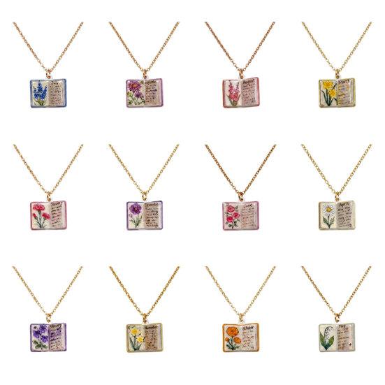 Flower Pendant Necklace Copper 17 Mm 1 Pc