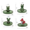 pcs Cute Handmake Frog, Mushroom Shape Ceramics Crafts Aromatherapy Base Incense Stick Holder Frog Figurines Desktop Ornaments
