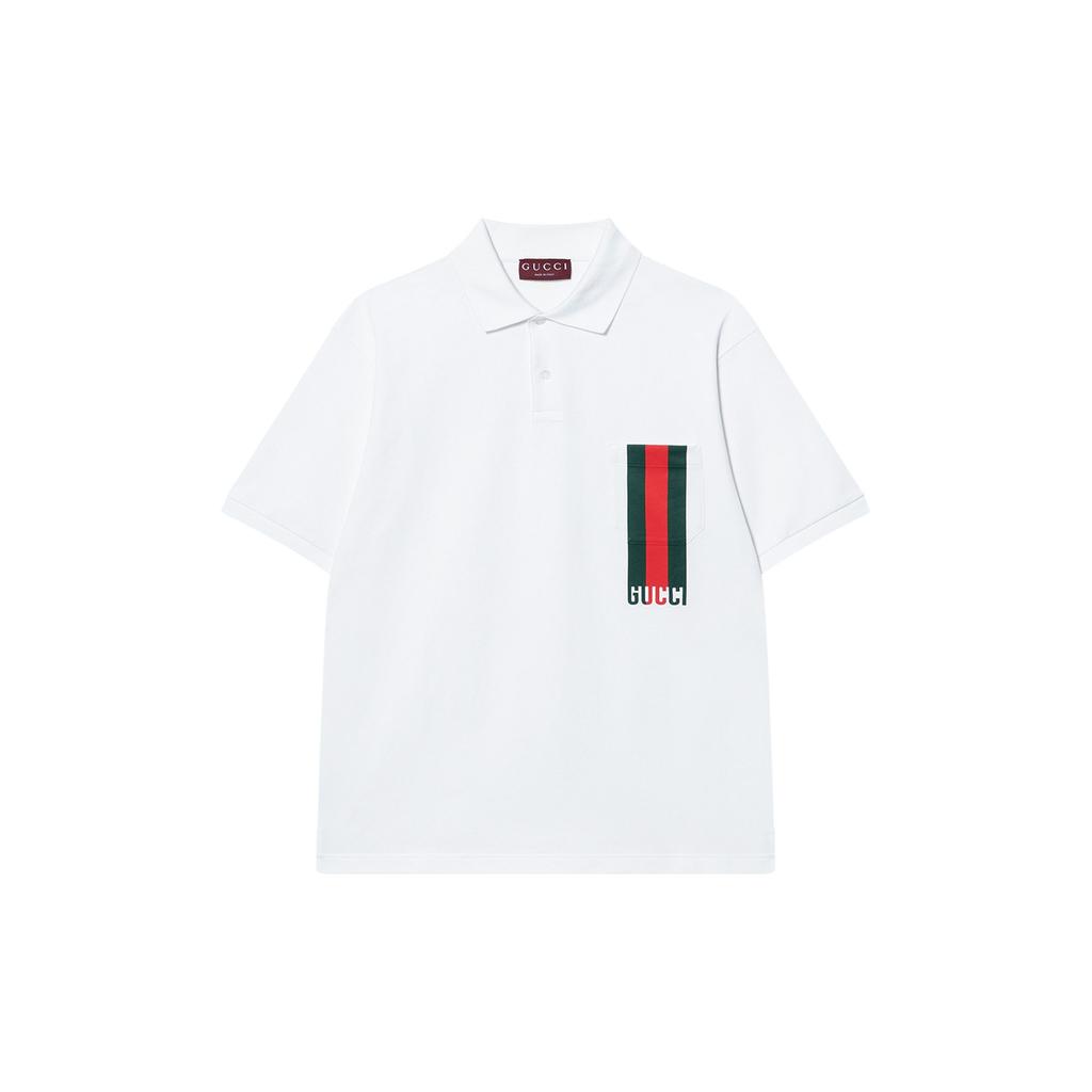Gucci Web-detailed polo shirt 784422-XJG17-9074