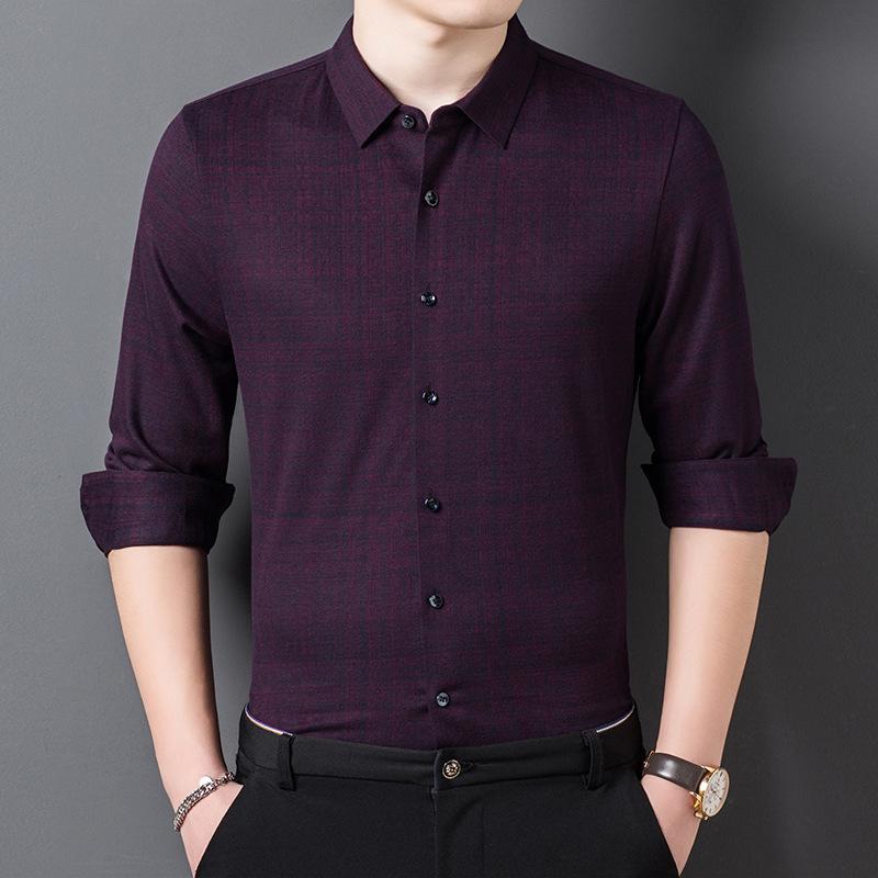 

Весна и осень Новая рубашка с длинными рукавами для папы, топы для мужчин среднего возраста, повседневный мужской свитер Inch, шерстяной кардиган, повседневная рубашка XXXXL