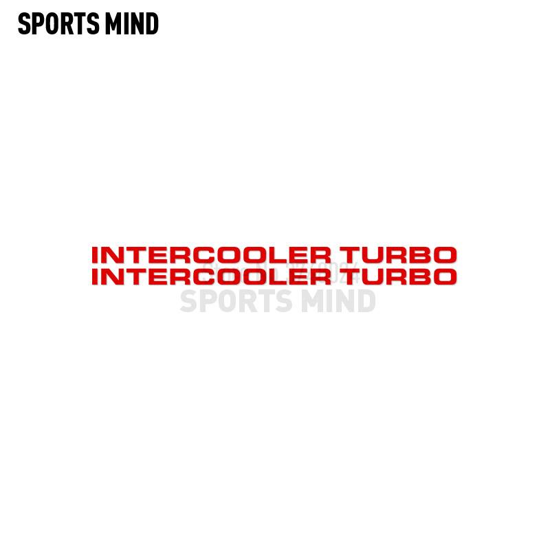 2 X Intercooler Turbo Car Sticker Decal Automobiles Car Styling For Mitsubishi Pajero Shogun Montero Side MK2 V20 Accessories LK2