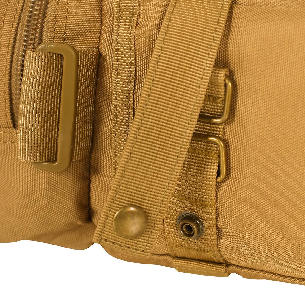 Seibertron Multifunctional Bag MOLLE Khaki 4-Way (Crossbody, Waist, Front, Hand) Compatible, Casual, Outdoor, Military, Waterproof,