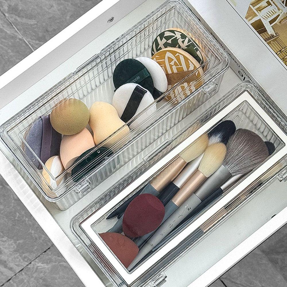 Desktop Storage Tool Desktop Dustproof Storage Box Eyebrow Pencil Brush Tube