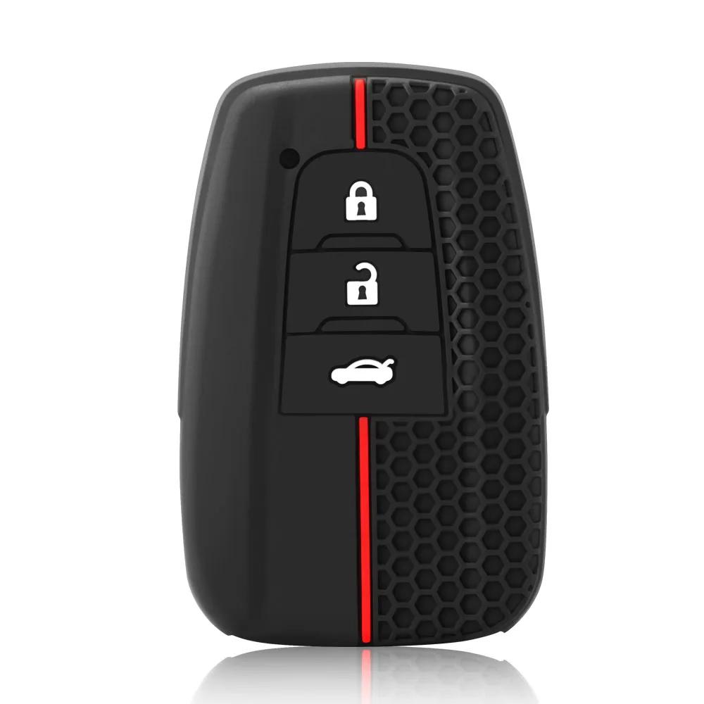 Silicone Car Key Case Cover Protector For Toyota Highlander Corolla Prius RAV4 Camry Avalon C-HR GT86