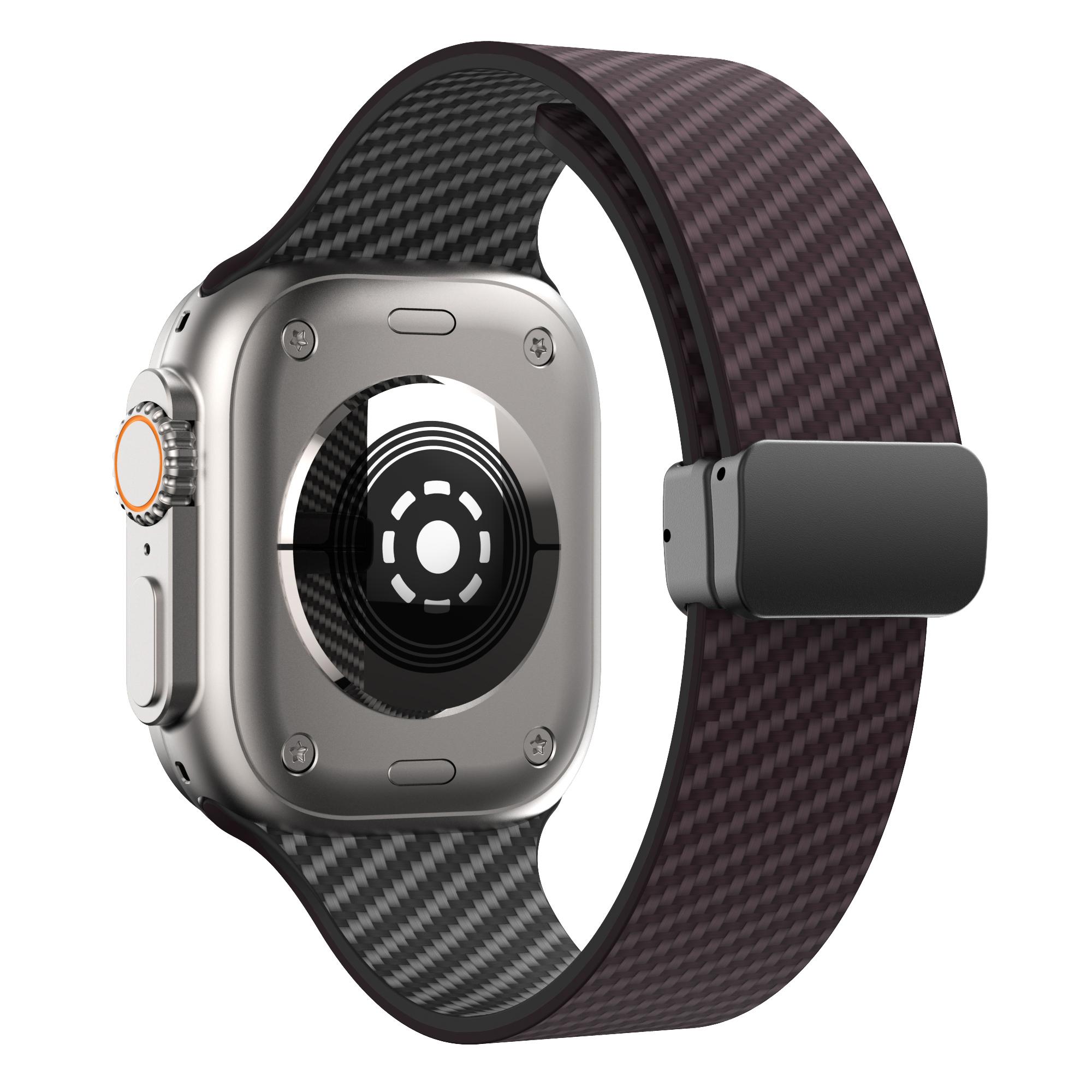

Magnetic band For Apple Watch Straps 44mm 45mm 41mm 40mm 46mm Silicone Bracelet Loop iWatch series 10 9 8 7 6 SE 3 Ultra 2 49mm S10-46 42 44 45 49mm