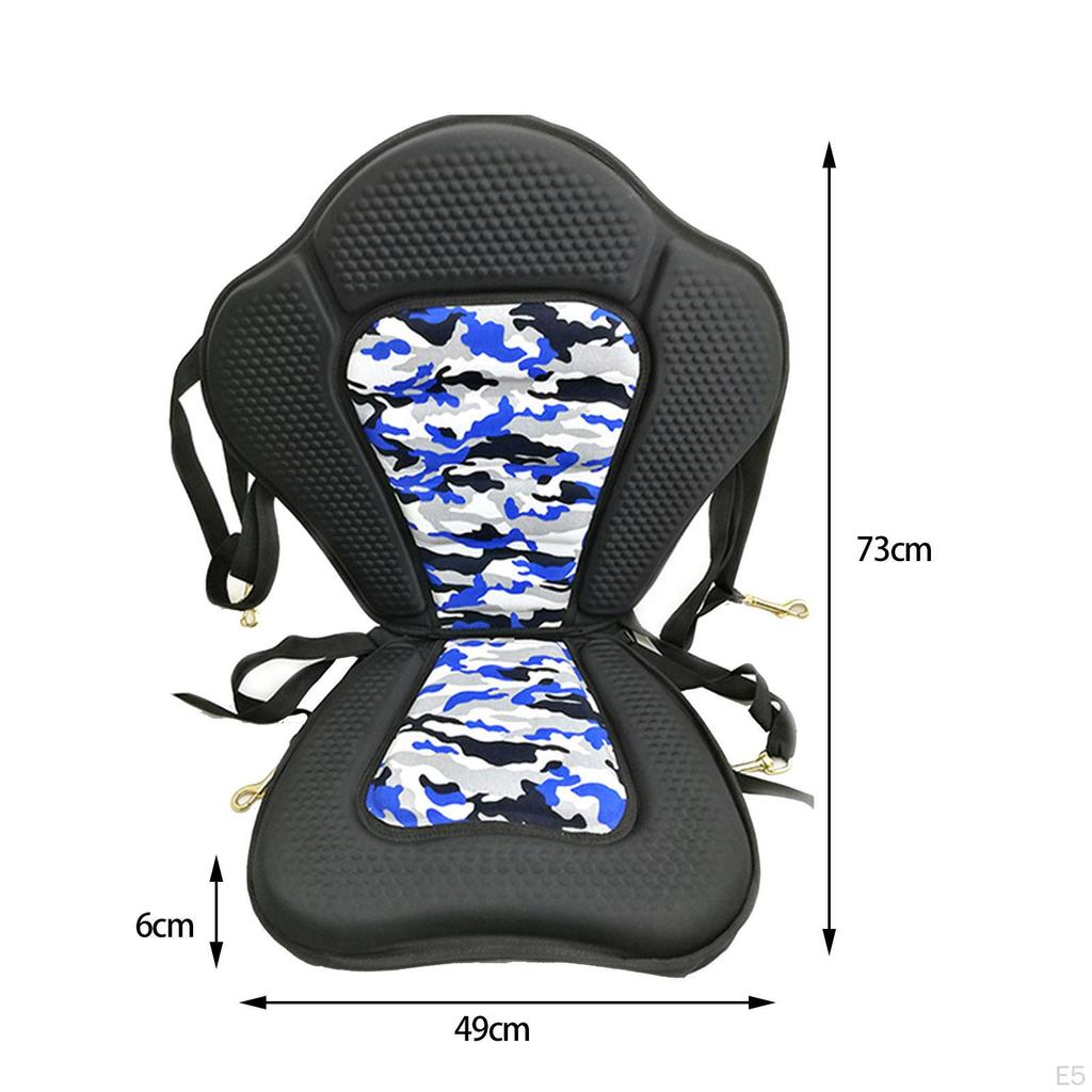 Adjustable Canoe Seat for Kayaking And Paddleboarding - High Back Support