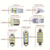 42Pcs Car LED Lights T10 5050 Bulbs Interior Dome Trunk License Plate Reading Lamps Kit White for Bmw E53 E60 E90 LED Lamp