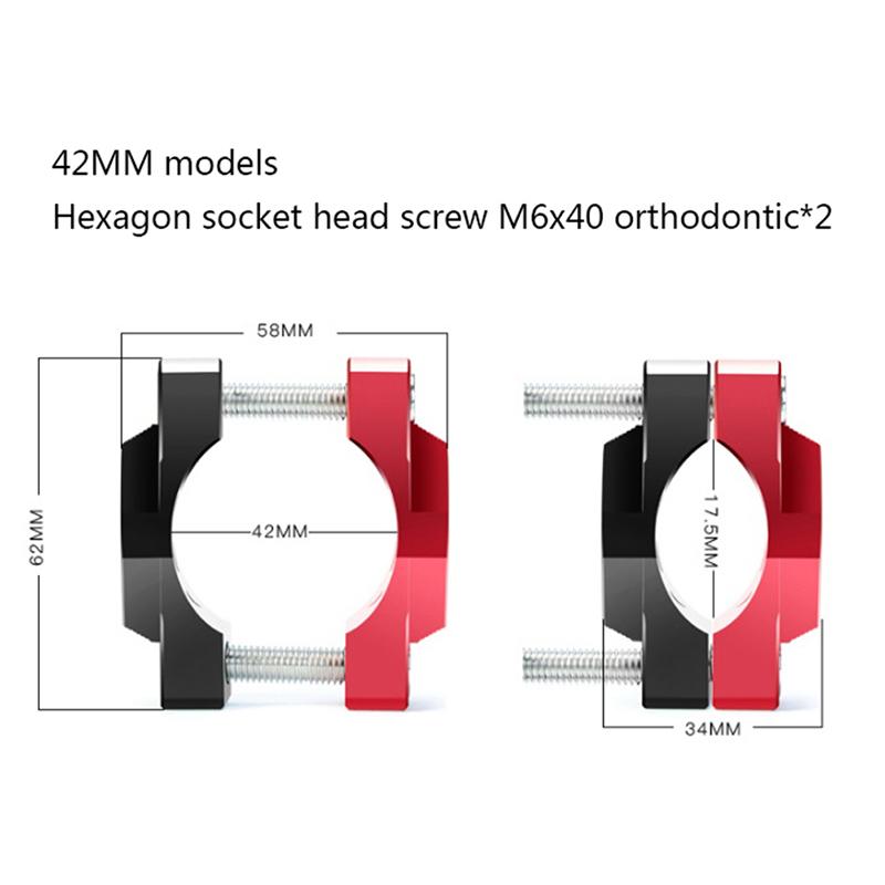 Motorcycle Stent 32/42/54Mm Bracket Bumper Clamp Headlight Mount Clip Handlebar Holder