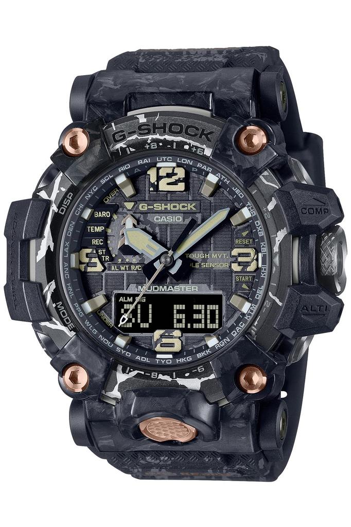 Casio G-Shock MUDMASTER Radio-Controlled Solar Watch GWG-2000CR-1AJF Men's Black [Official Japanese Product]