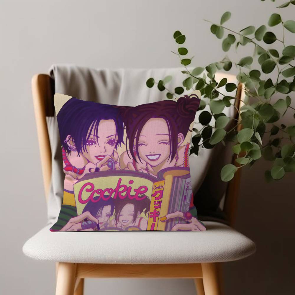 Anime Figures Nana Cushion Cover Inches Farmhouse Decor Home Throw Pillow Covers For Couch Decorations