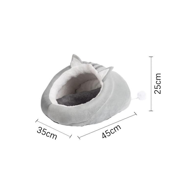 Wholesale Cat Ear Slippers Nest Four Seasons Universal Semi-enclosed Cat House Pet Cat Supplies Winter Warm Cat Nest S