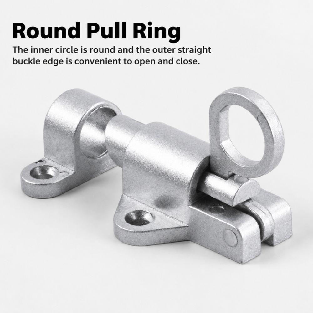 Aluminum Alloy Self-Closing Latch Spring Bounce Automatic Window Lock  Door Hardware