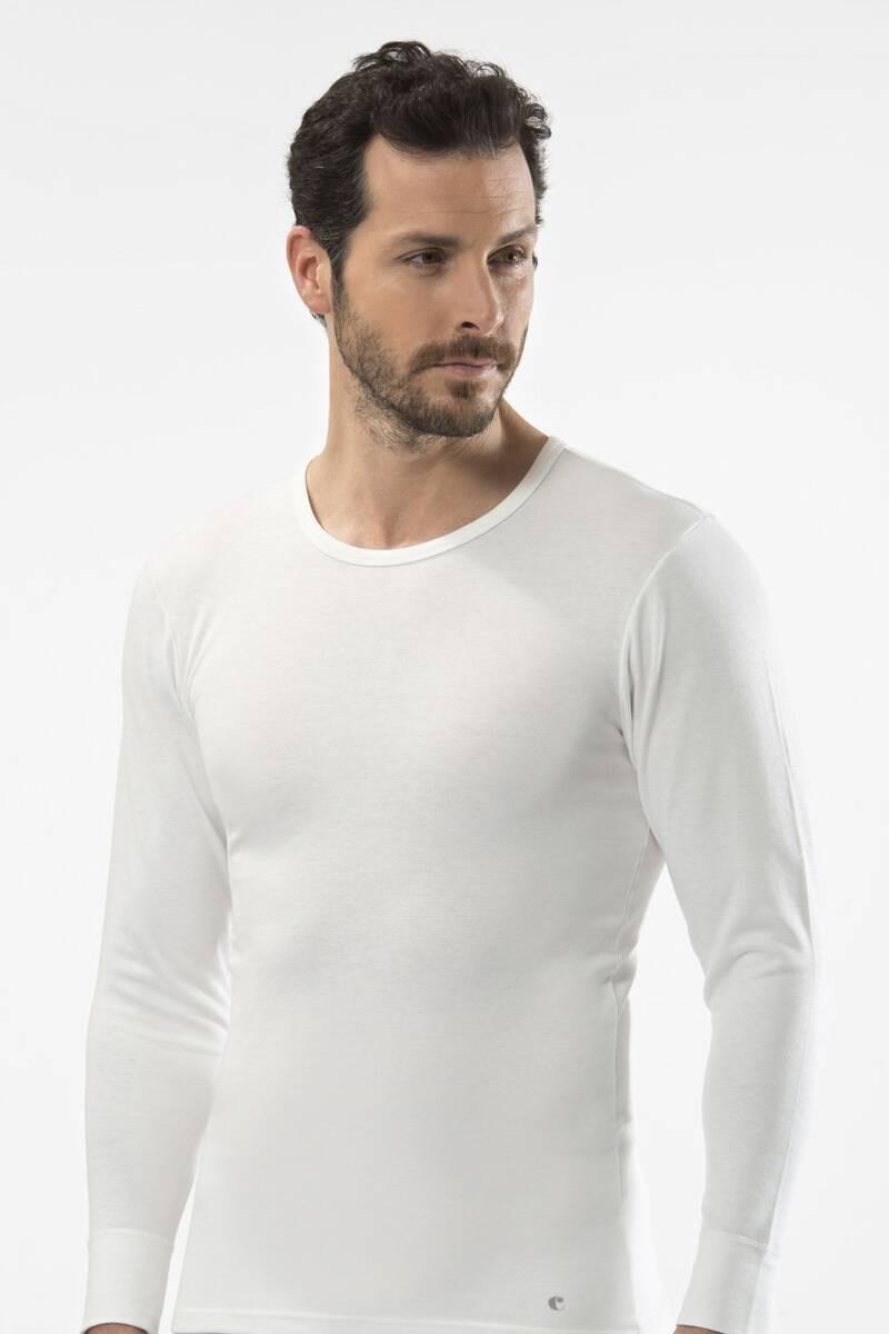 

Cacharel - термостойкий круглый вырез с длинными рукавами, белый