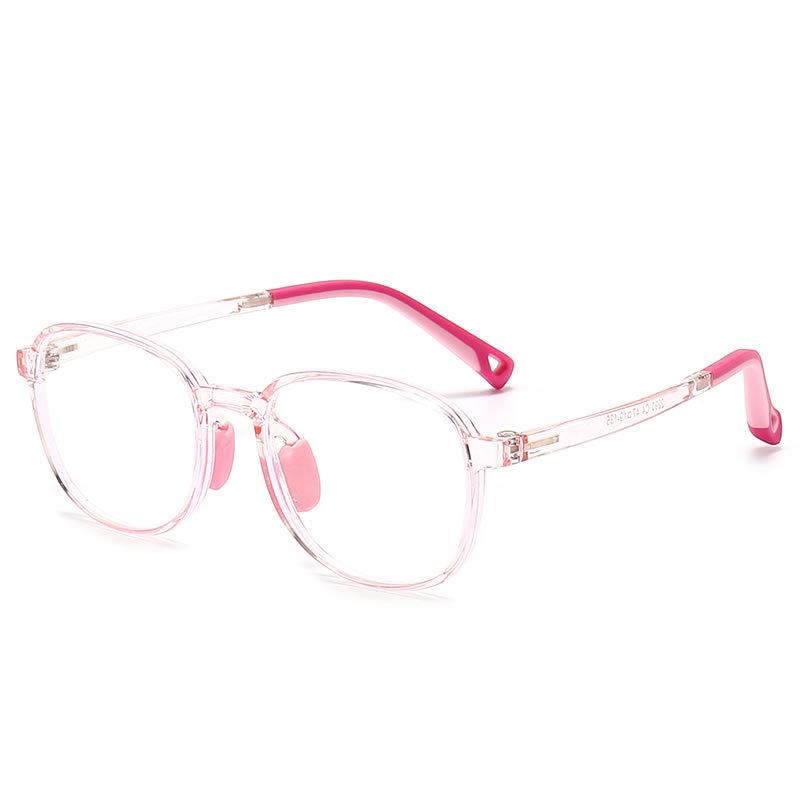 

Anti-Blue Children S Mirror Flat Light No Degree Large Frame Soft Frame Tr90 Glasses Cross Mirror 2290