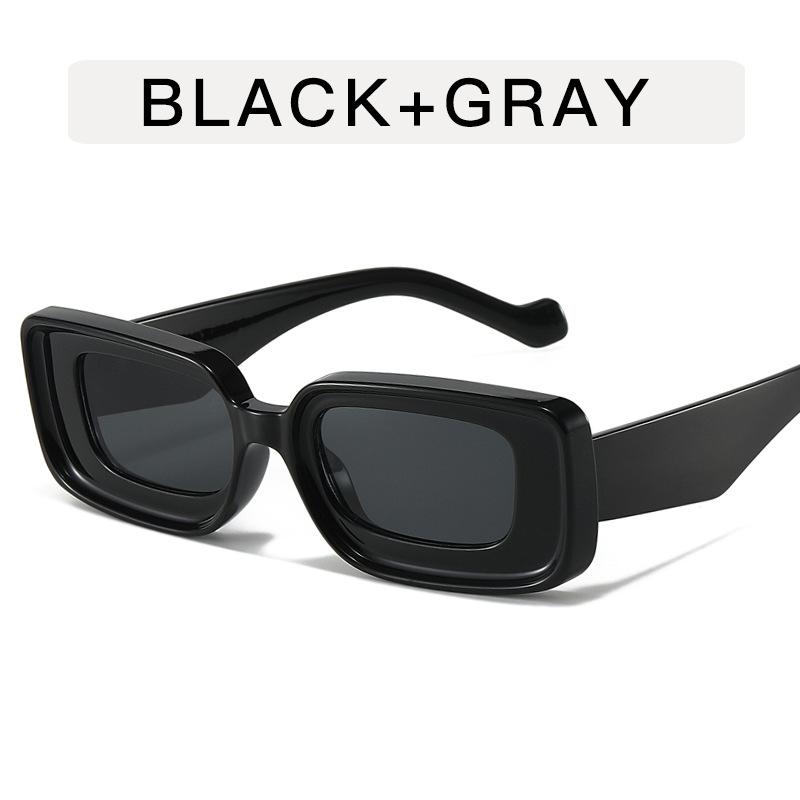 European American Stylish Sun Glasses Man Rectangle Shape Anti-glare Woman Sunglasses Vintage Stylish Female Sunglass