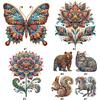 5D DIY Diamond Painting Animal Kit Butterfly Gorgeous Cat DIY Partial Special Shaped Drill Handmade Diamond Mosaic Art Gift