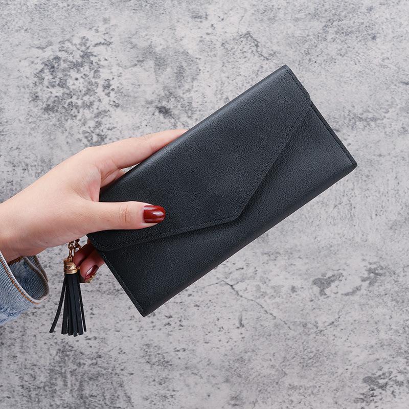 Spring/Summer 2020 Fashionable Women's Lychee Texture Heart Pendant Clutch Wallet