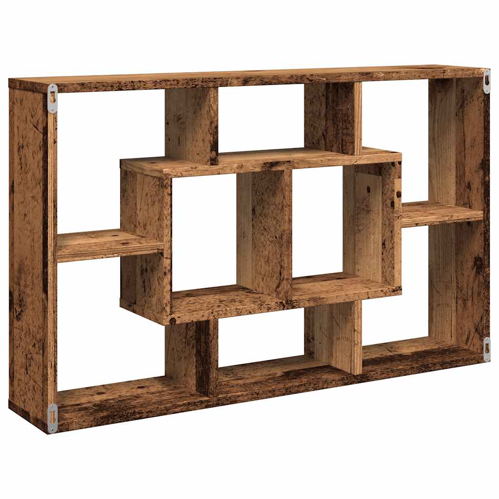 Wall Shelf Old Wood 85X16X52.5 Cm Glued Wood