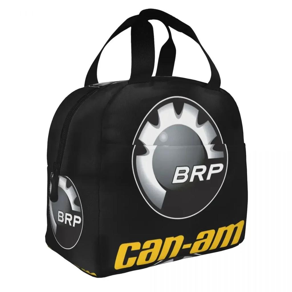 Benutzerdefinierte BRP ATV Unisex Can Am Logo Lunchtasche Damen Thermokühlbox Isolierte Brotdose für Kinder Schulkinder lunchbag
