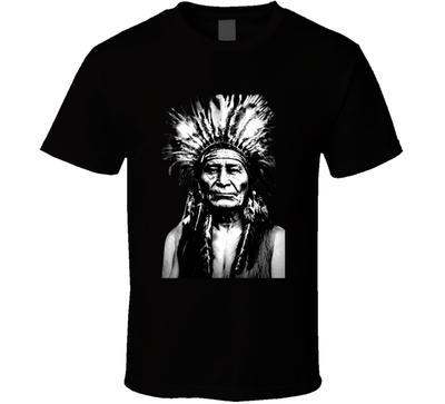 Indiano, Indiano Nativo Americano, capo Sitting Bull T-Shirt Regalo Nuovo