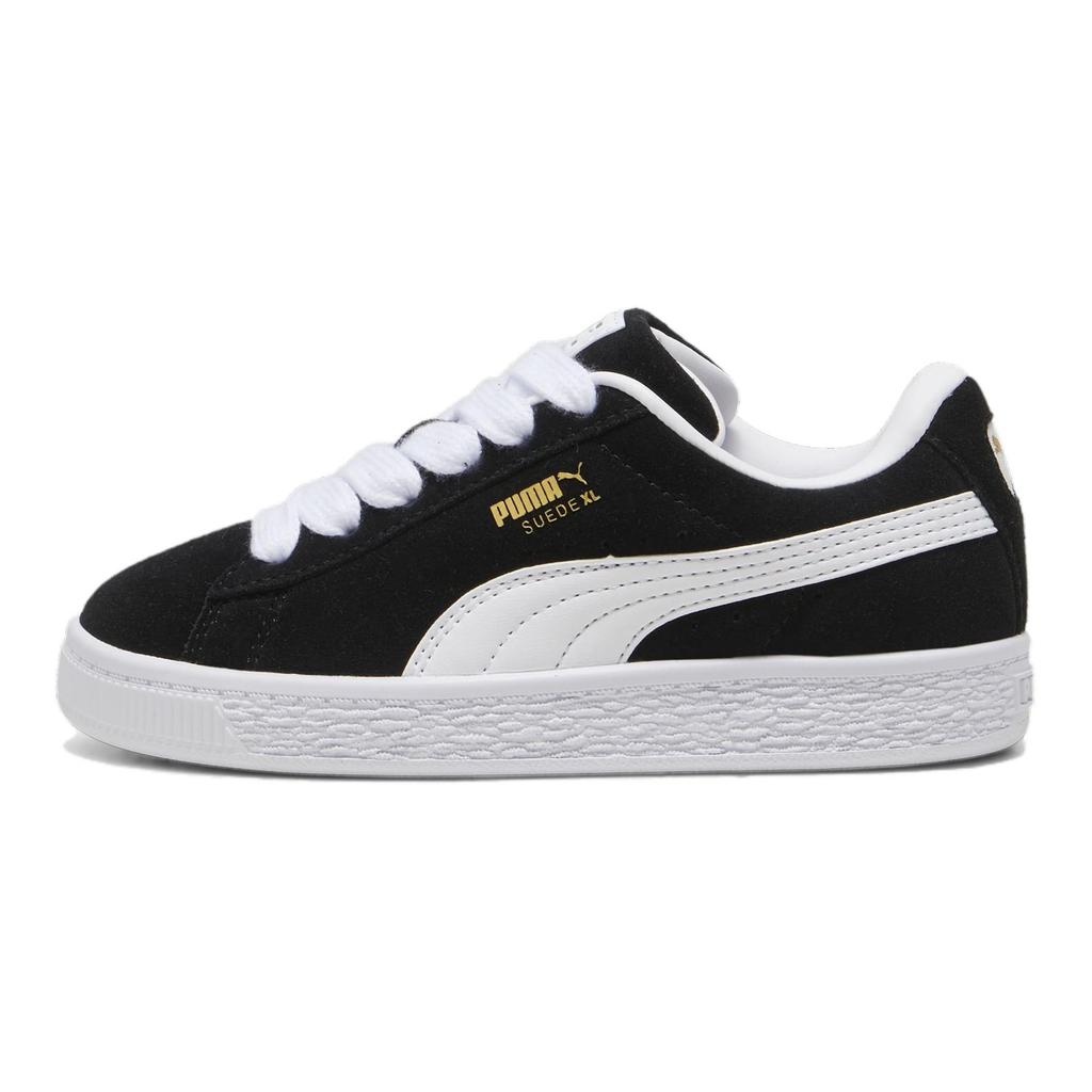 New PUMA Suede Series Anti-Slip Wear-Resistant Low-Top Kids' Skateboarding Shoes Black Kids' 396578-02