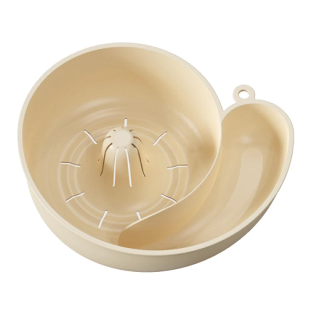Snail Shape Vegetable Washing Basin Automatic Rotation Clean Fruit Storage Basket  Kitchen Tool