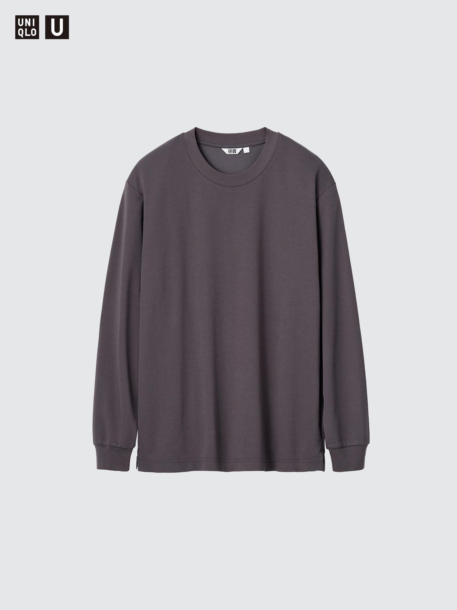 

Футболка Uniqlo Airism Cotton с круглым вырезом и длинным рукавом