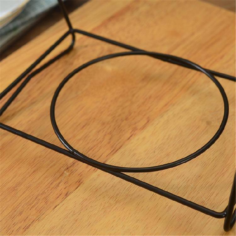 Stylish Black Triangles Coffee Cup Display Rack Designs Accessory for Kitchen Counters and Office Spaces Saving