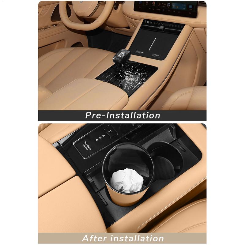 Car Trash Bin Auto Organizer for Door Mounted and Center Console Waterproof Dustproof Multifunctional Interior Storage