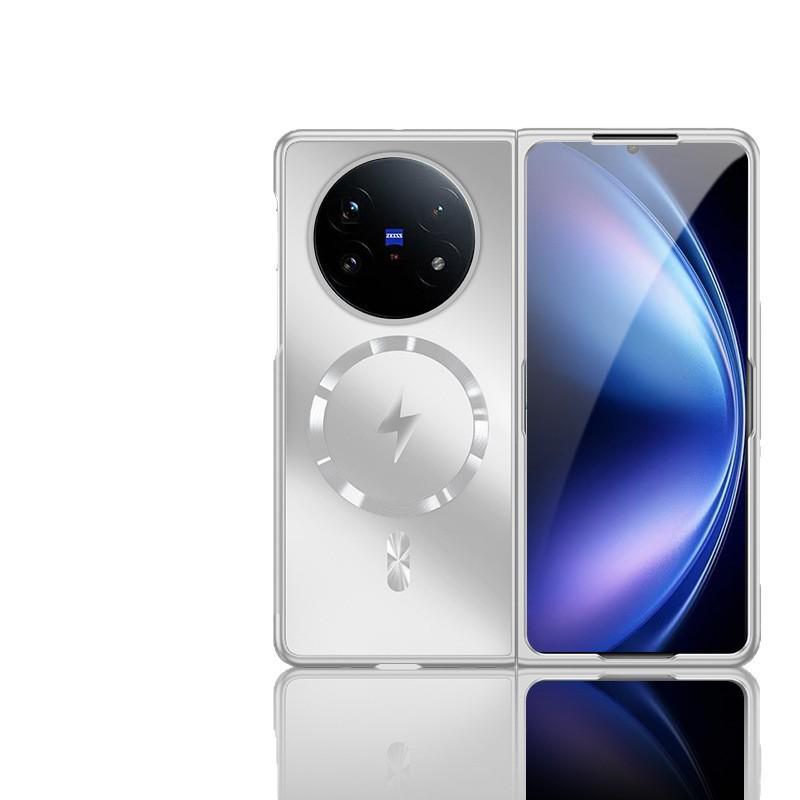 The dazzling gold frameless magnetic phone case is compatible with the VIVO X FOLD5, ultra-thin matte X, and fold left and right on the FOLD3