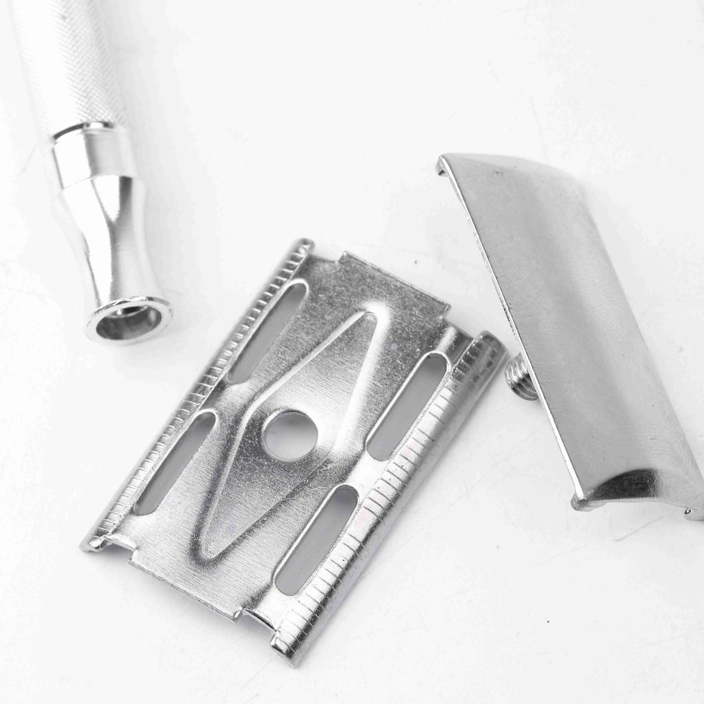 Double Edge Safety Razor for Men, with 10 Safety Razor Blades, Single Blade Razor, Reusable Travel Essentials Men Razor