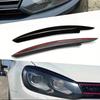 For Volkswagen Golf 6 MK6 GTI R Line Front Headlight Eyebrow Trim, Carbon Fiber Pattern Decorative Sticker, Car Headlamp Eyelid Cover