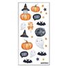 MILASIC Halloween Stickers with Garland and Bat Wall Window Peel and Stick Kids Living Shop Reusable Indoor Ornaments, Decals, Decorations, Pumpkin,